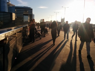 This is the view on London Bridge.